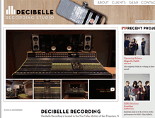 Tablet Screenshot of decibellerecording.com